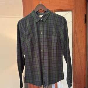 Women’s J. Crew Tartan shirt size large